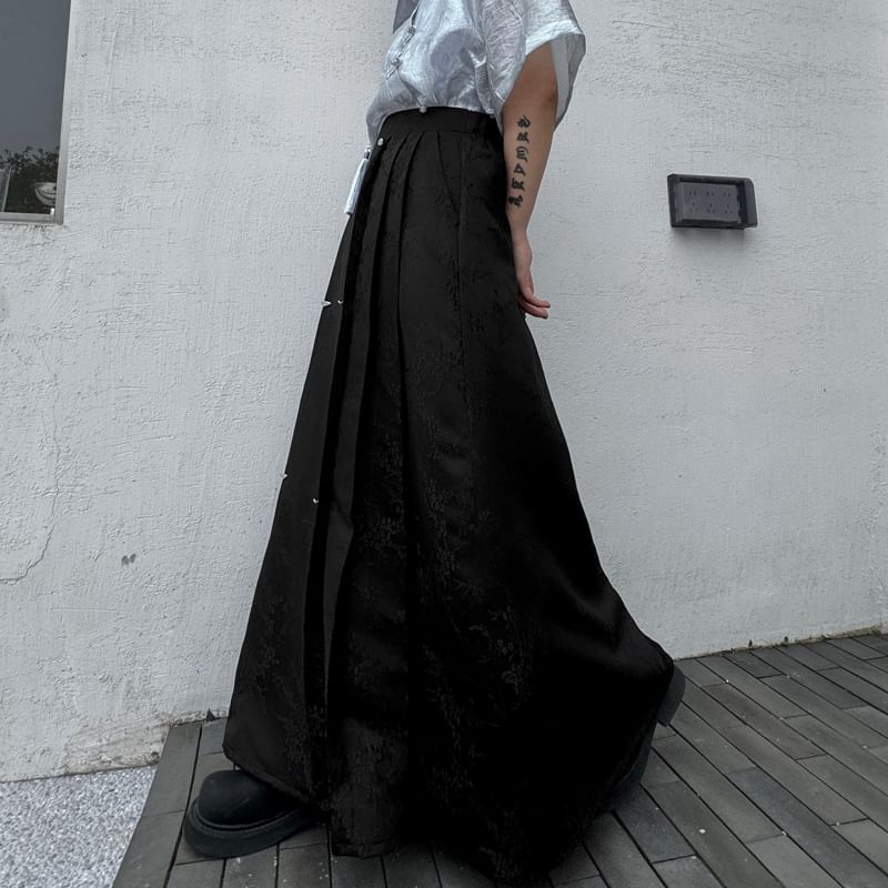 Bjorn - Hoge taille effen Hanfu rok