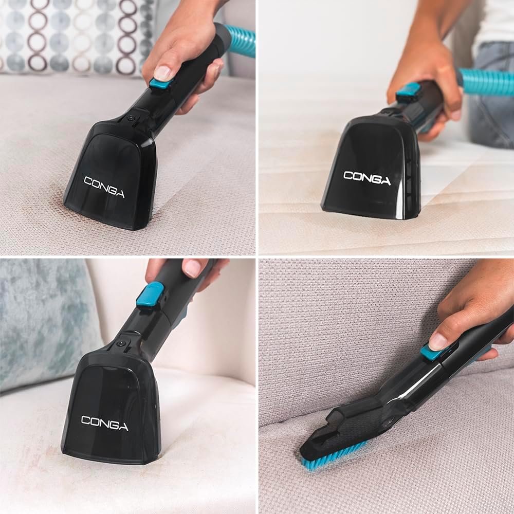Cecotec Nettoyeur de Tapis Conga 4000 Carpet&Spot Clean. Nettoyeur Vapeur 400 W, 2 Réservoirs (Eau Propre et Eau Sale), Pulvérisation d'Eau et Aspiration 12 kPa, Rayon d'Action 5 m : Cuisine et Maison