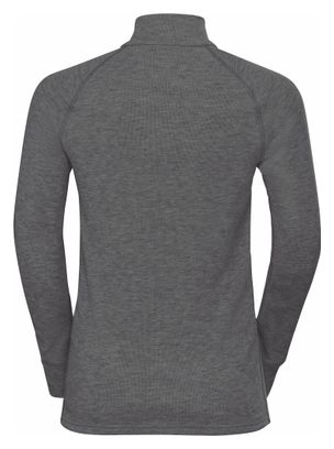 Maillot Manches Longues 1/2 Zip Enfant Odlo Active Warm Eco Gris
