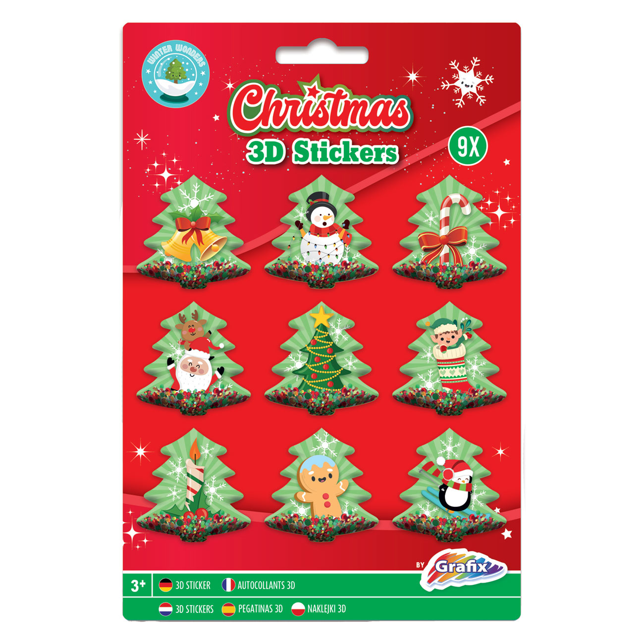 3D Stickers Kerst