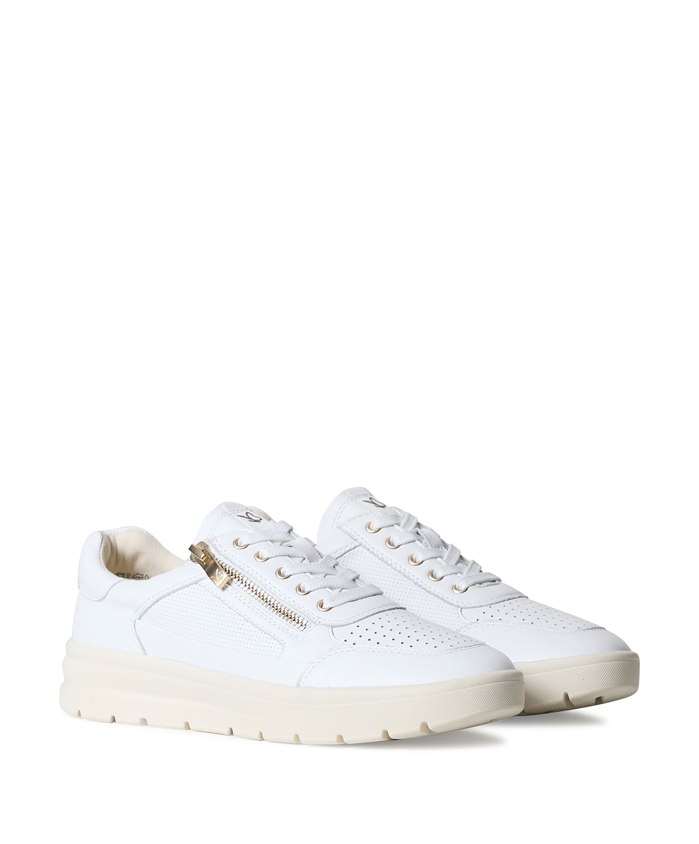 Caprice Women Lace-up dames sneakers wit