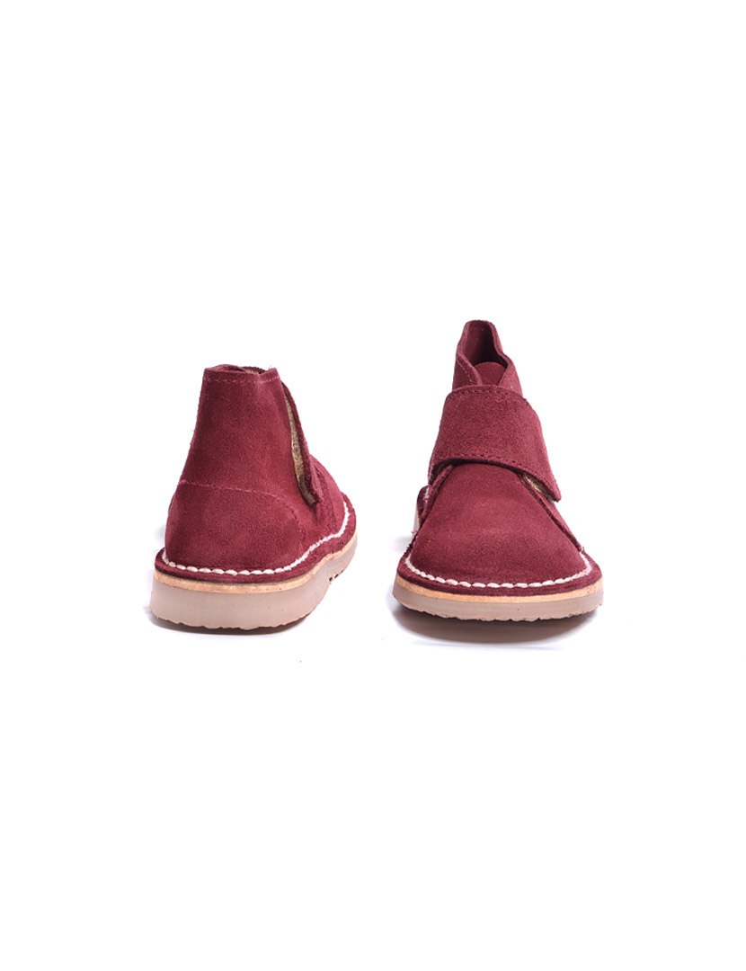 Safari Kids Velcro Booties Bordeaux