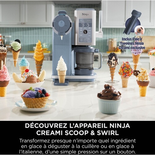 Sorbetière Ninja CREAMi Scoop & Swirl NC702EU