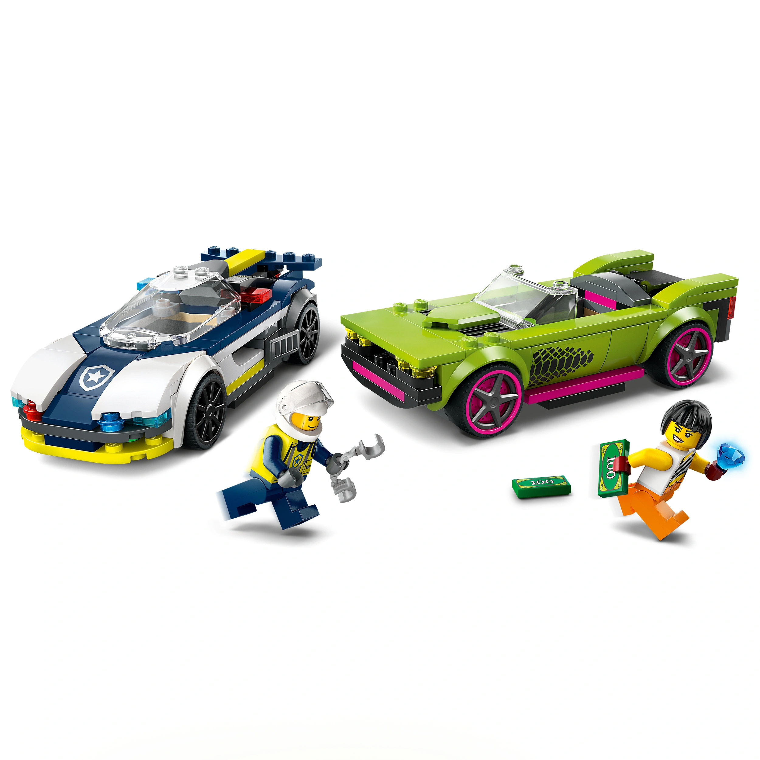 LEGO® City 60415 VERFOLGUNGSJAGD MIT POLIZEIAUTO UND MUSCLE CAR