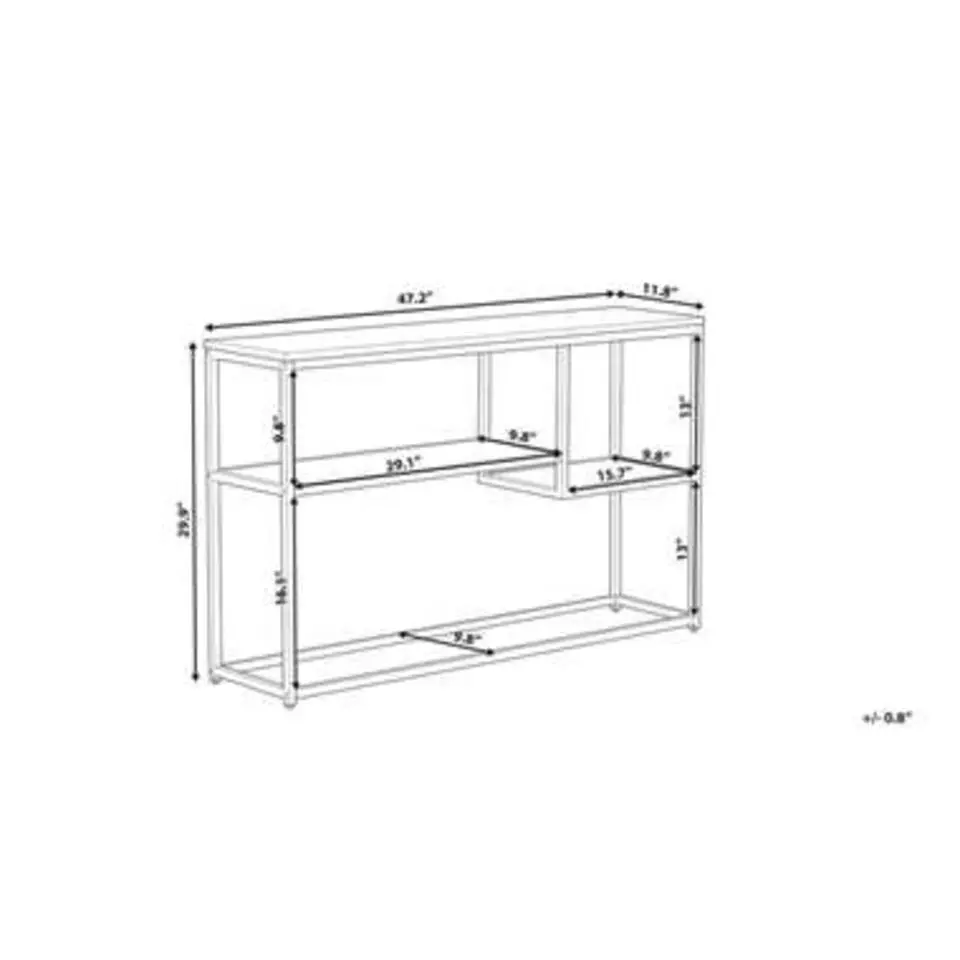 BELMONT - Consoletafel - Donkere houtkleur - MDF