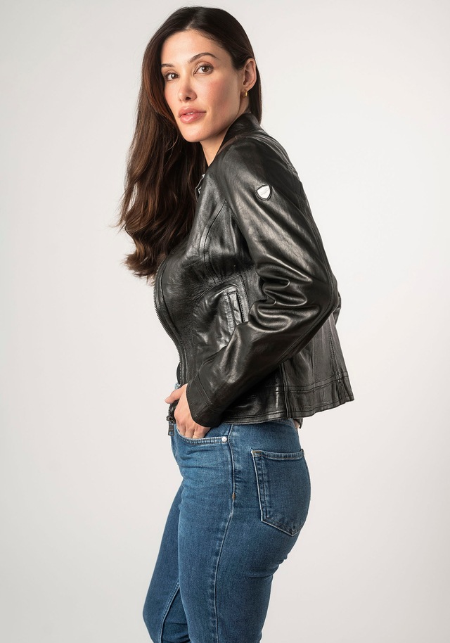 Mauritius Lederjacke »MWLusan« mit Umlegekragen