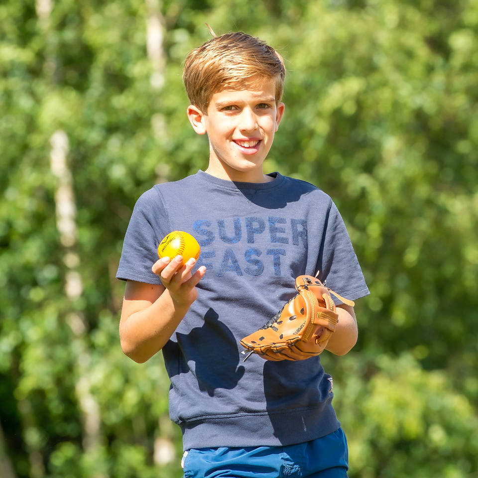 Angel Sports honkbalhandschoen met bal
