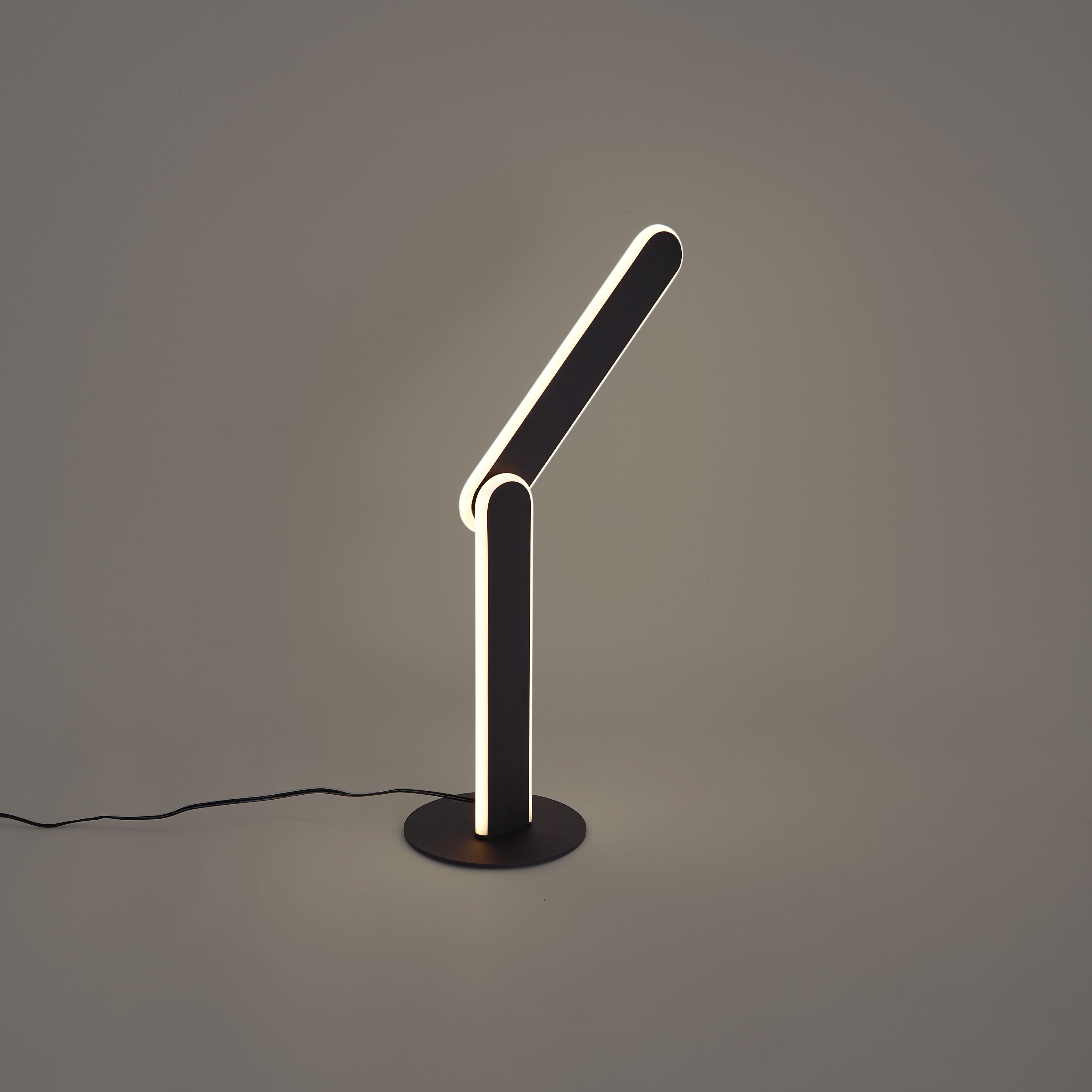 Design tafellamp zwart incl. LED 3-staps dimbaar - Gate