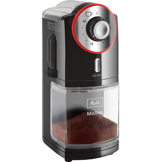 Molino®|Kaffeemühle Schwarz-Rot