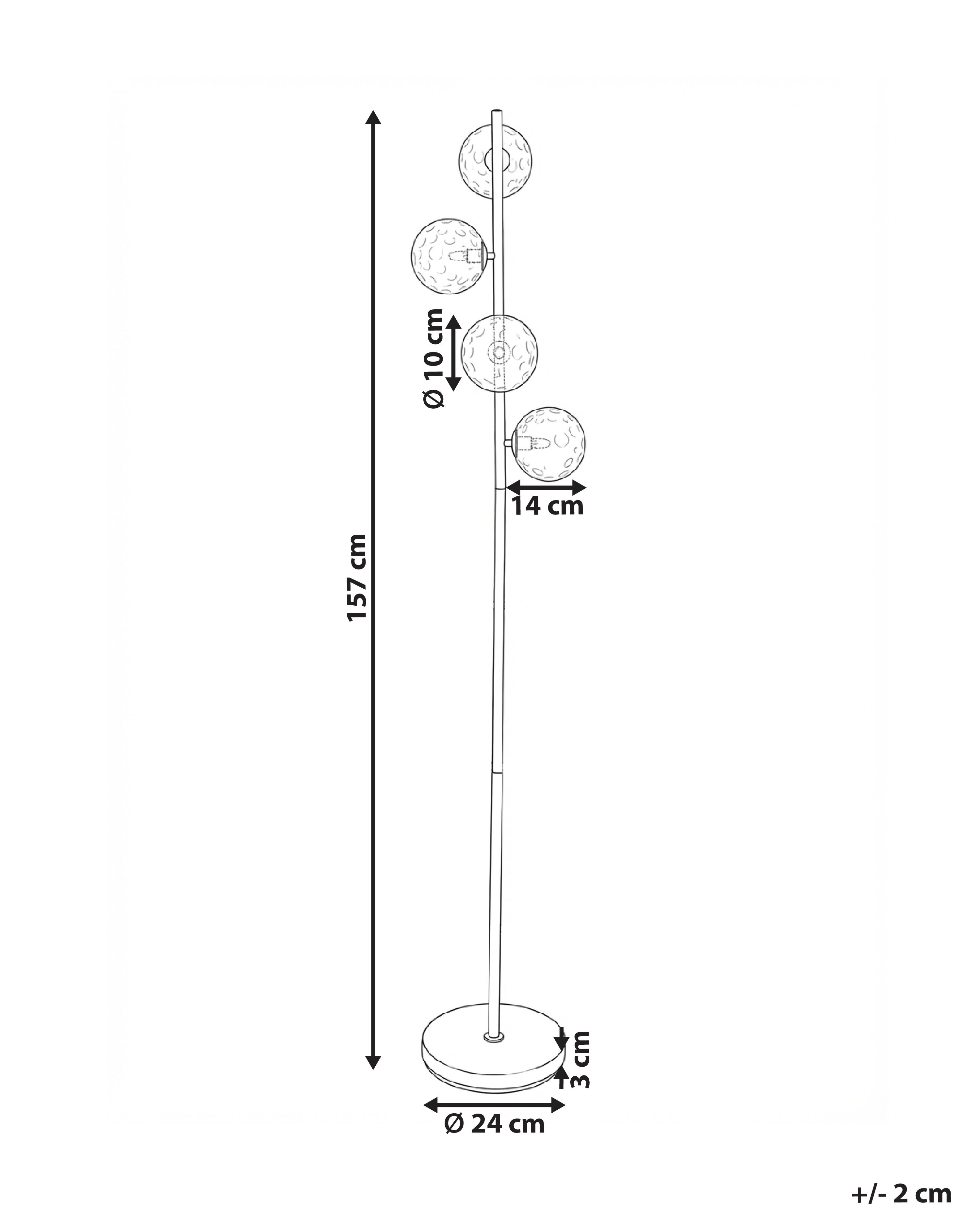 Staande lamp ANADYR Glas Roze