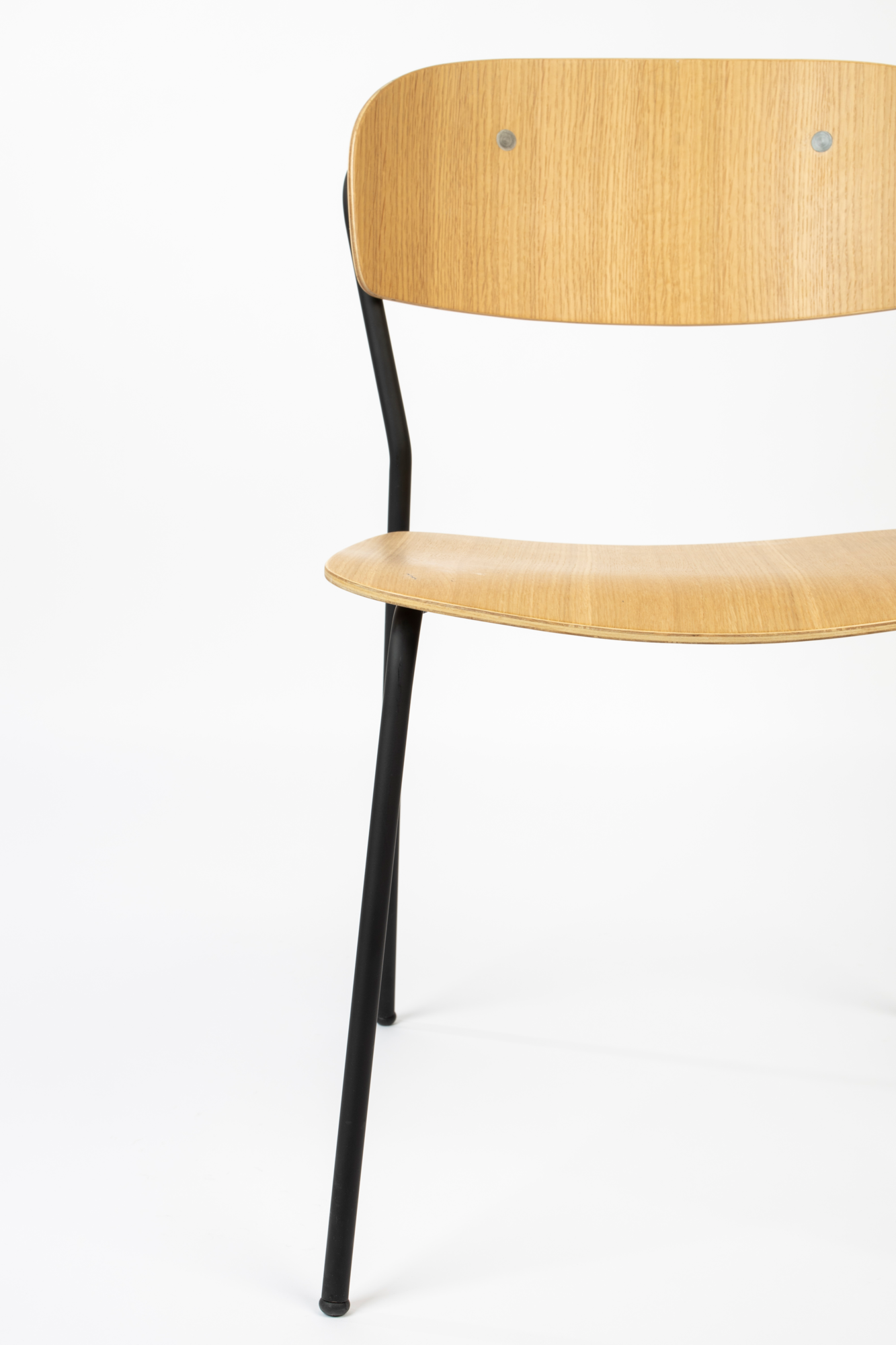 Armchair Jolien Black/Wood
