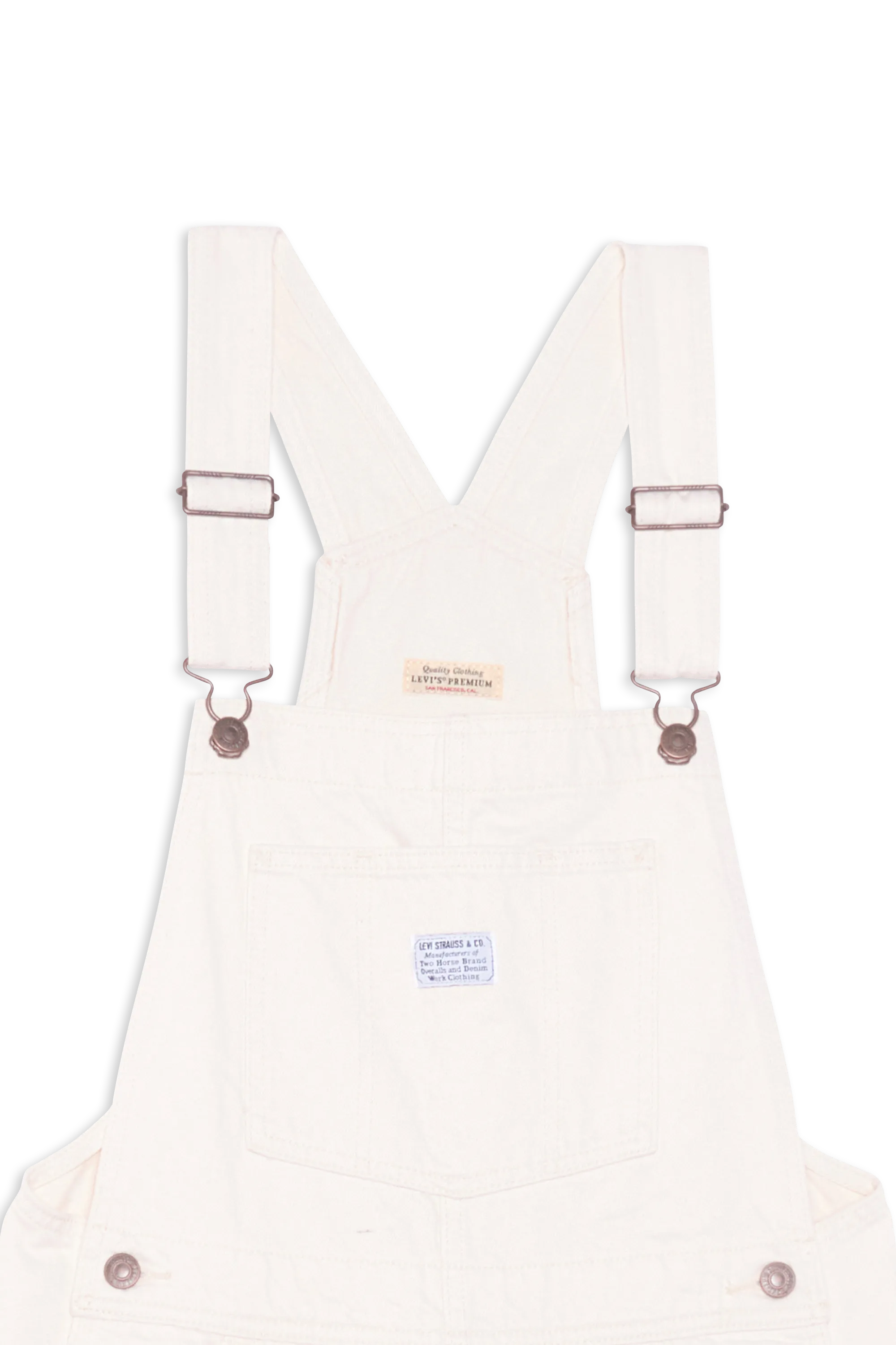 LEVI'S Salopette BAGGY HW OVRL WORK Blanc