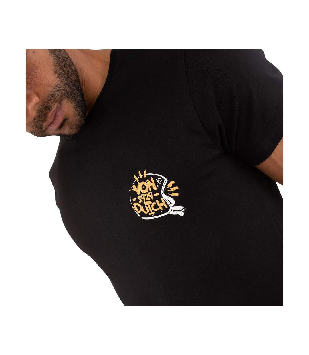 T-shirt col rond regular fit homme en coton Helmet