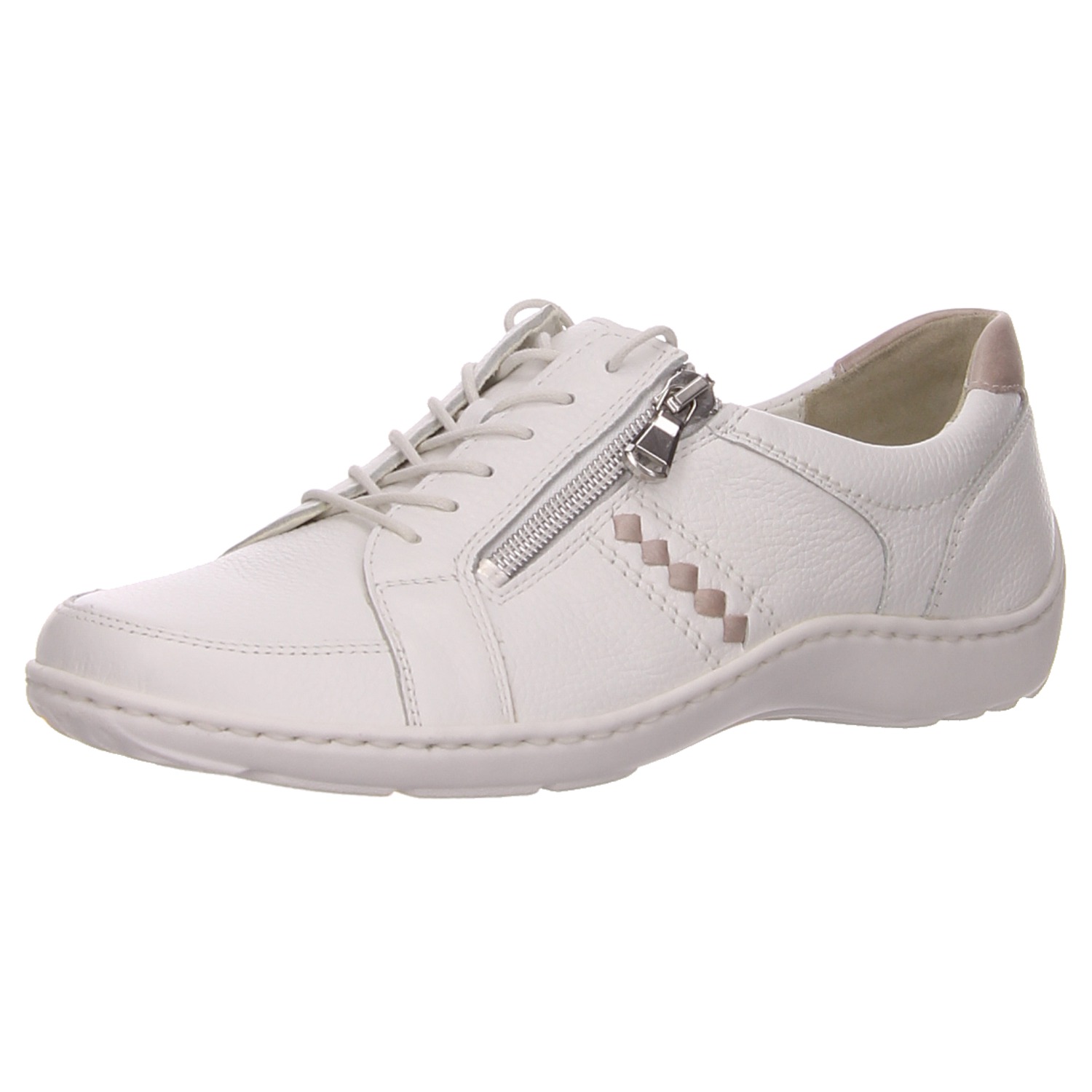 Waldläufer Schnürschuh weiß weiss/weiss kombi