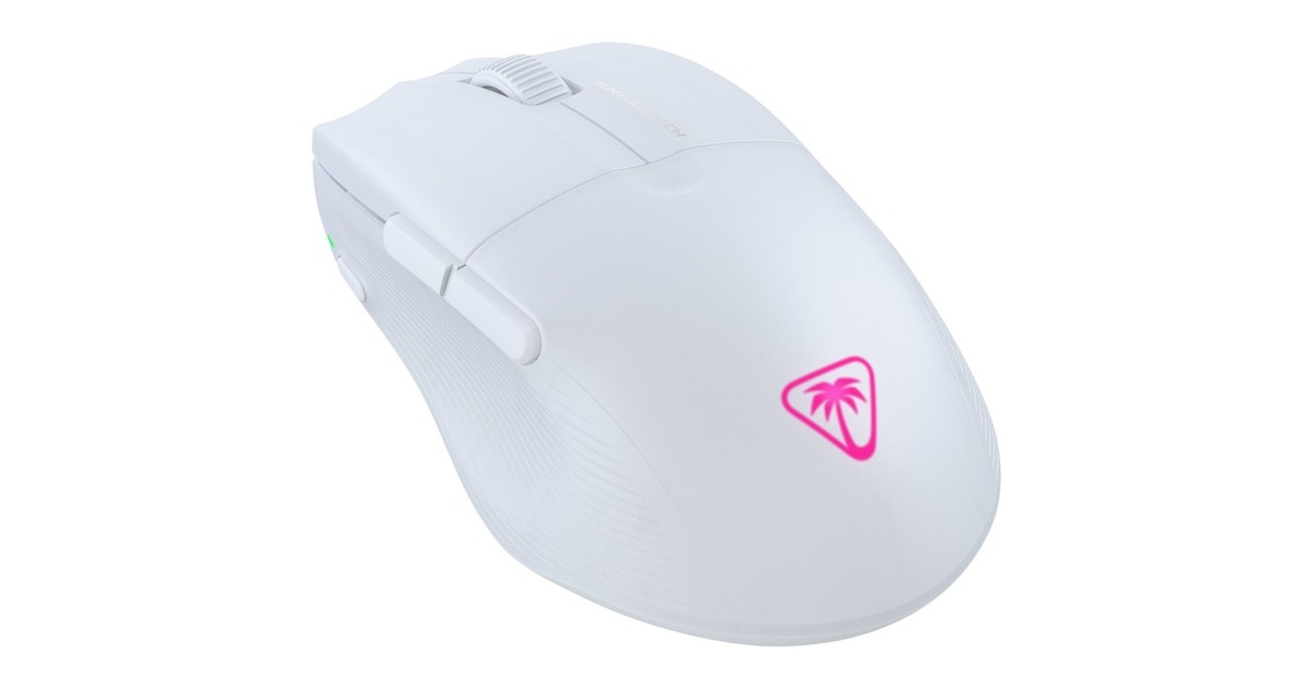 Turtle BeachPure Air gaming muis  (Wit, USB-C / 2,4GHz / Bluetooth, 50 - 26000 Dpi, RGB)