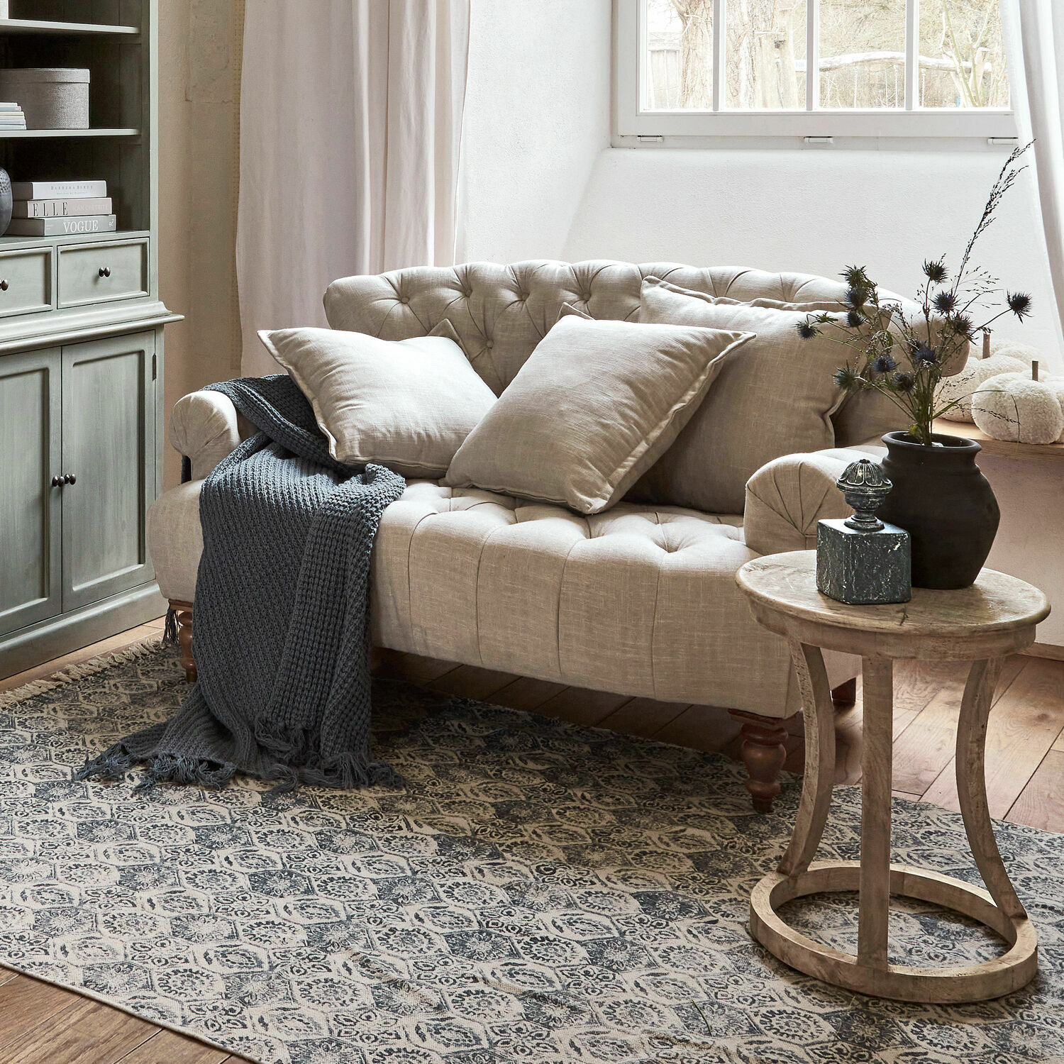 Sofa Springfield Village 2-Sitzer | leinen