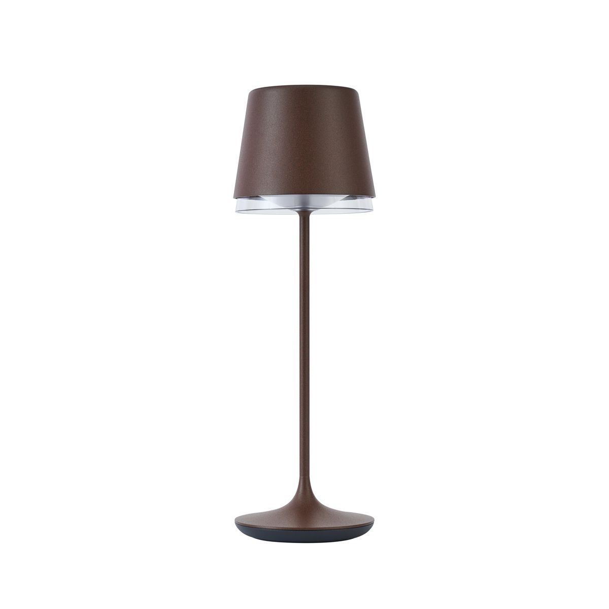 Tafellamp roestbruin incl. LED IP65 oplaadbaar met laadstation - Bass