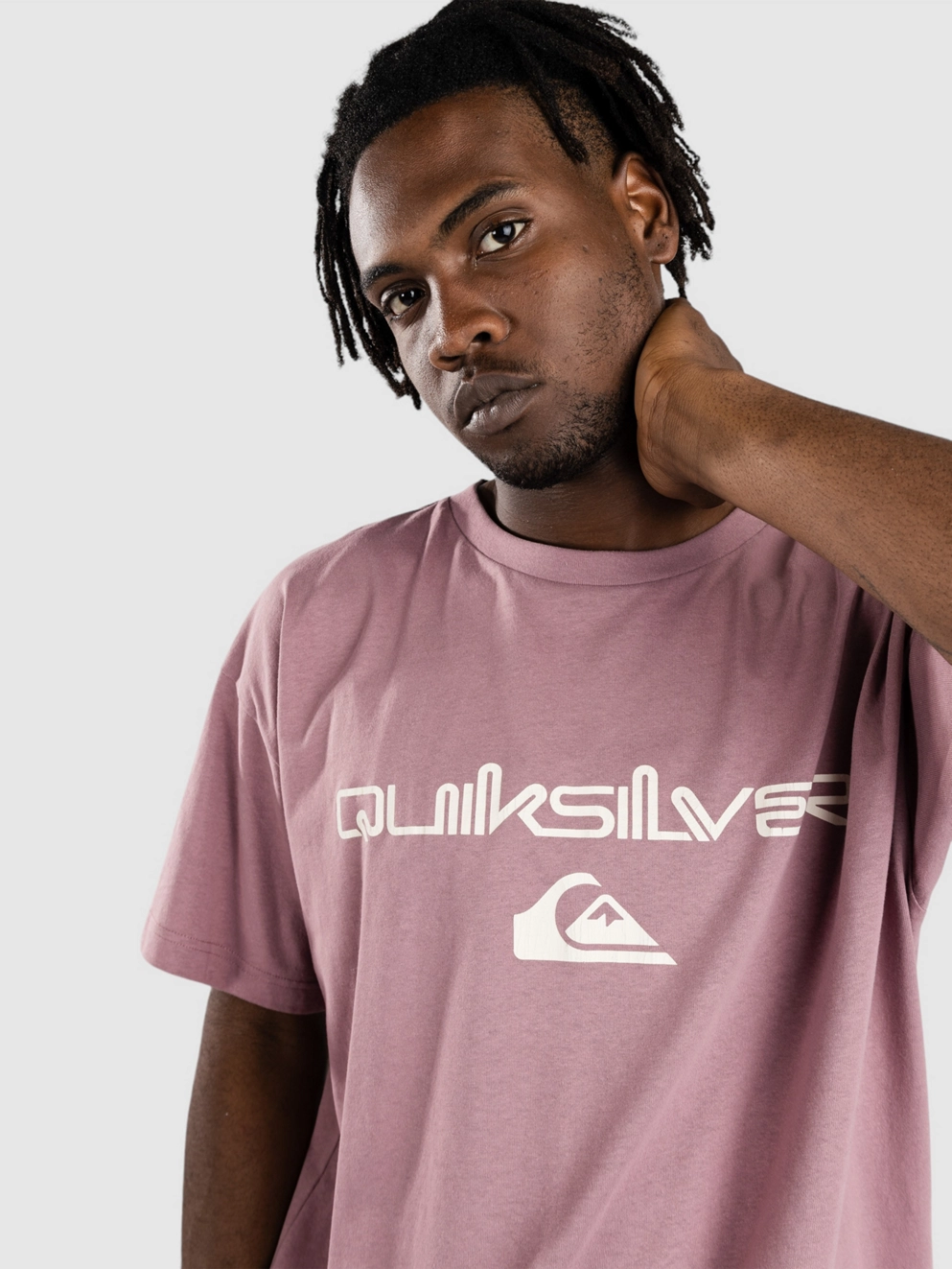 Quiksilver Vintage Omni And Logo T-Shirt grape shake
