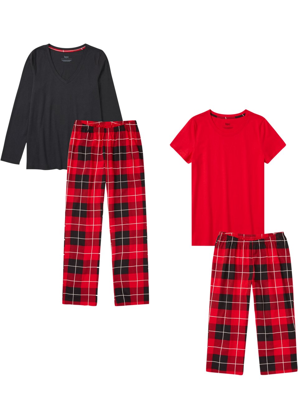 Pyjama et pyjama corsaire (Ens. 4 pces.)