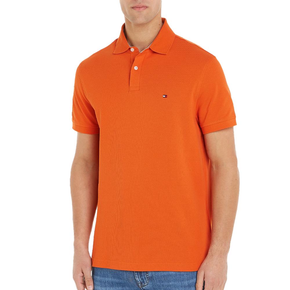 Tommy Hilfiger Polo Orange Vif Homme Tommy Hilfiger 1985 Regular