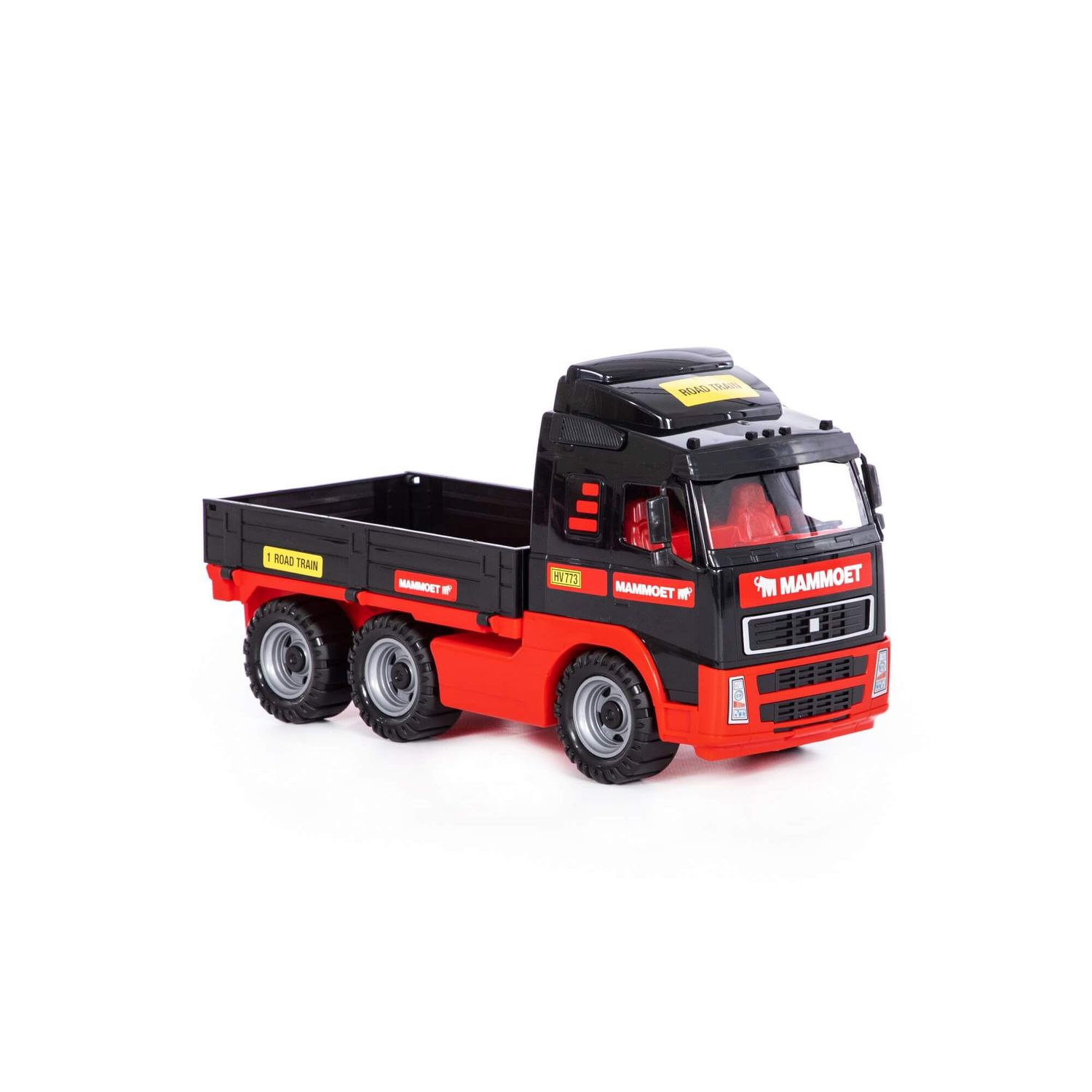 Polesie Spielzeug-LKW 95343, Ladefläche, Kunststoff, Pritschenwagen, ab 1 Jahr rot