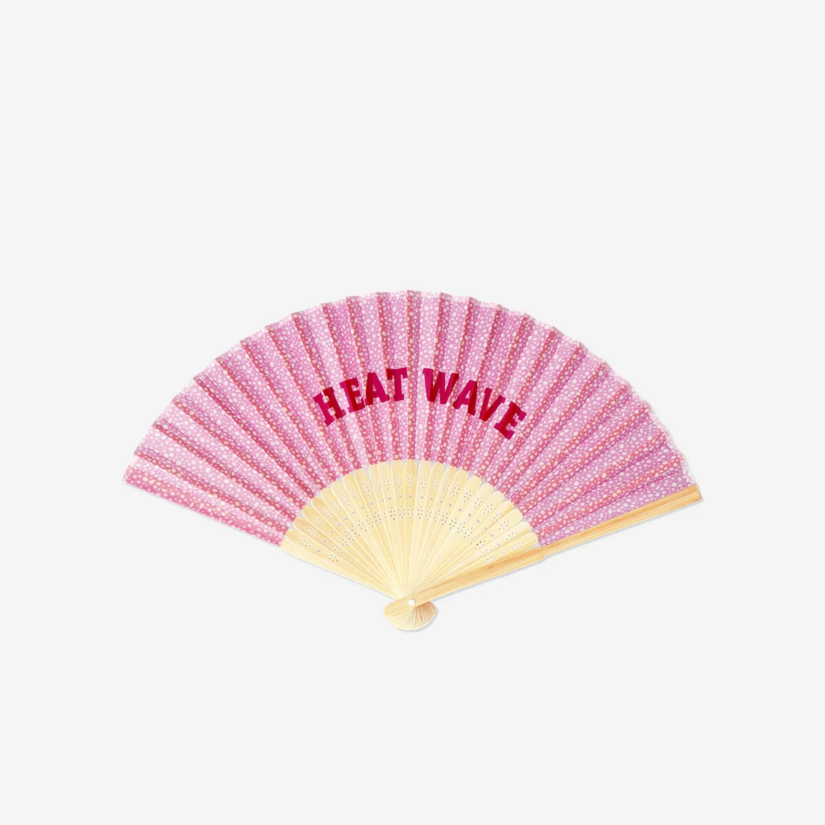 Pink sammenklappelig vifte