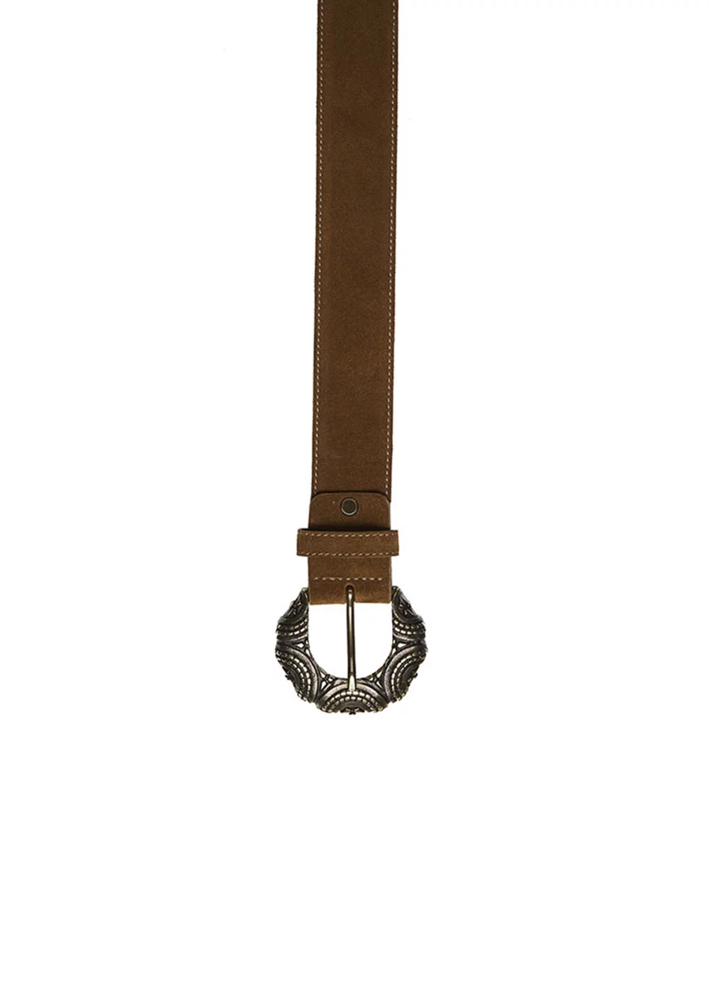 CEINTURE EMMA VELOURS TABAC