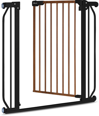 Lionelo Truus Slim Sikkerhetsgrind, Black Carbon/Natural