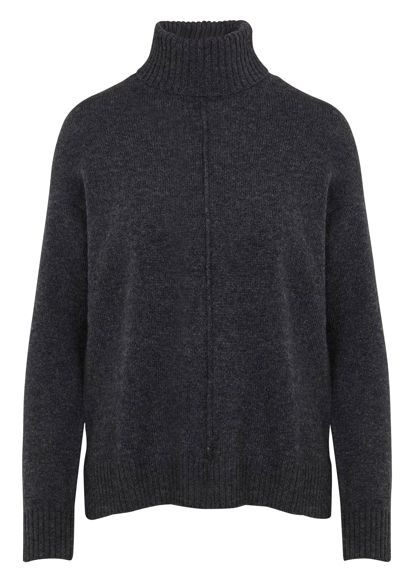 MAJOY - Pull col roulé en laine | Gris