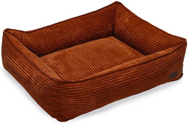 Designed by Lotte hondenmand Ribbed bruin 80 x 70 x 22 cm