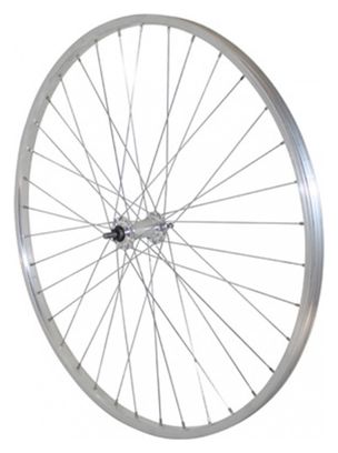 ROUE VTC-CITY 700X28-35 AVANT ALU MX ALU AXE PLEIN (VENDU AVEC ECROU 9X100)
