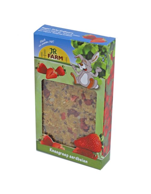 Jr Farm Knaagreep - Ruwvoer - Aardbei 125 g