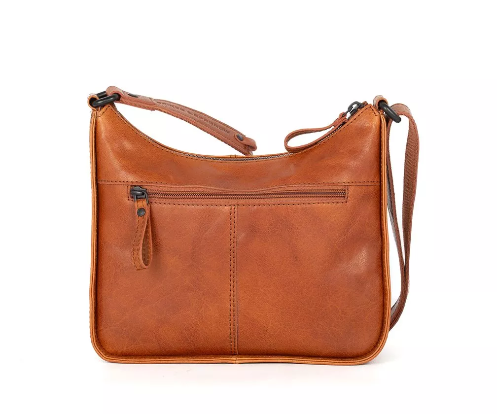 Spikes & Sparrow Evie Crossbody Tas Brandy