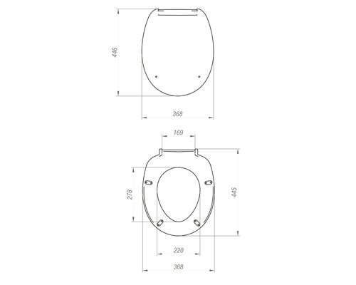 form&style Cozumel witte toiletbril met soft-close mechanisme
