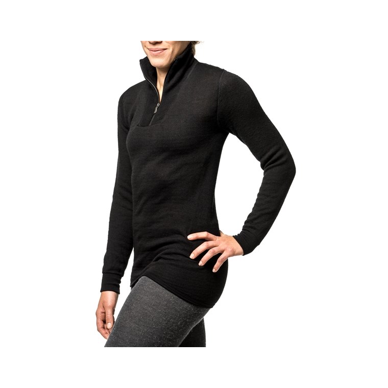 Woolpower Zip Turtleneck 400 Black