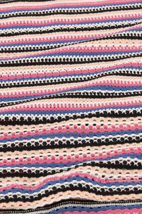 Multikleur gestreepte top