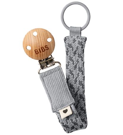 BIBS Schnullerkette - Cloud/Iron