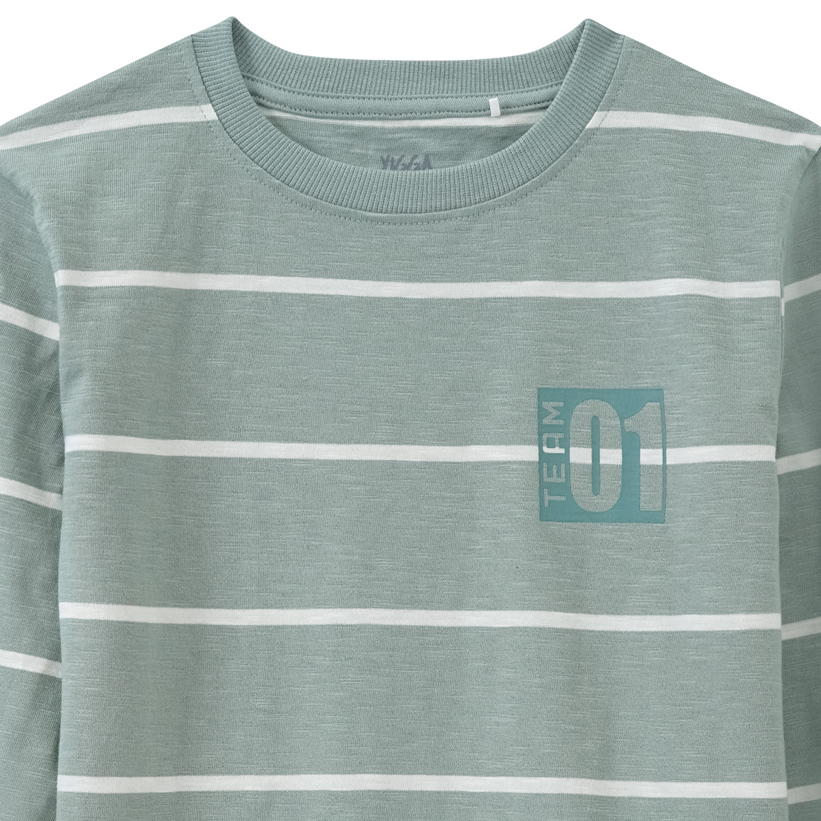 Yigga Jungen Langarmshirt mit Streifen schilfgrün