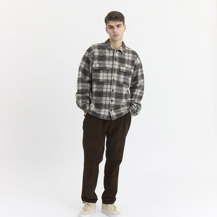 By Garment Makers Lennox Wool Overshirt Timber - Recycled Sand
