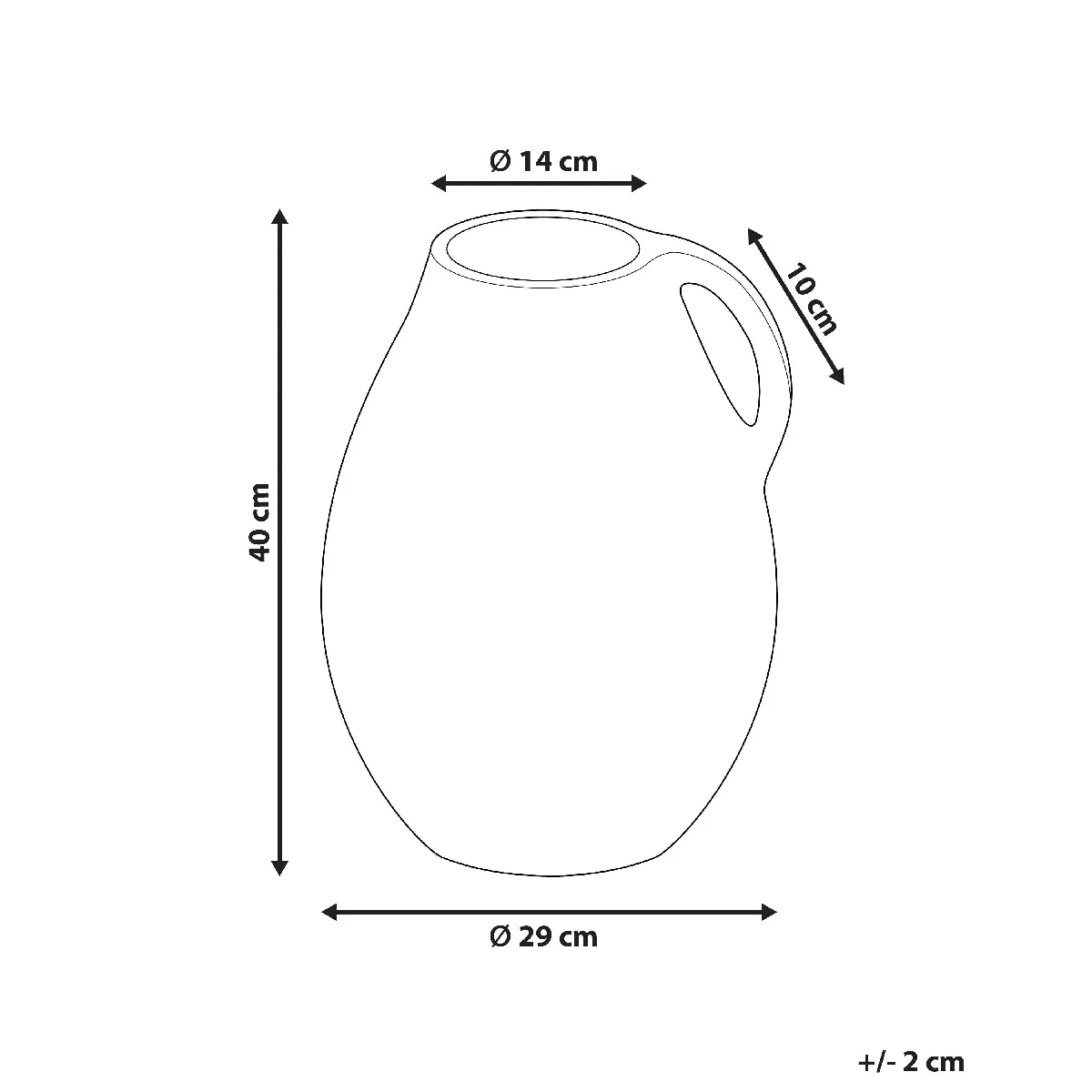 Beliani Kulim Vase