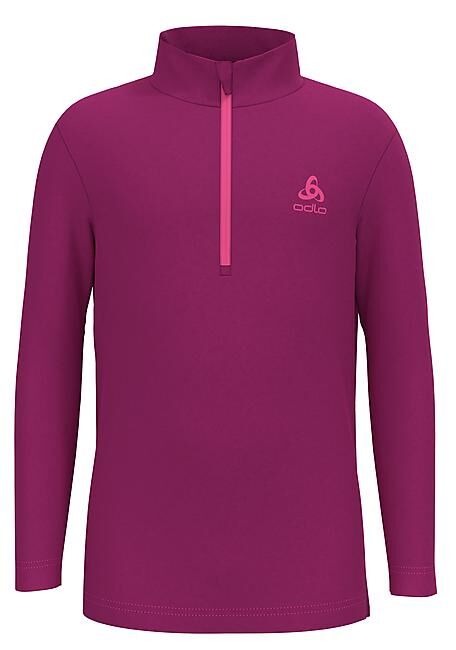 ODLO - SWEAT POLAIRE BERRA KIDS MIDLAYER 1/2 ZIP BLACK