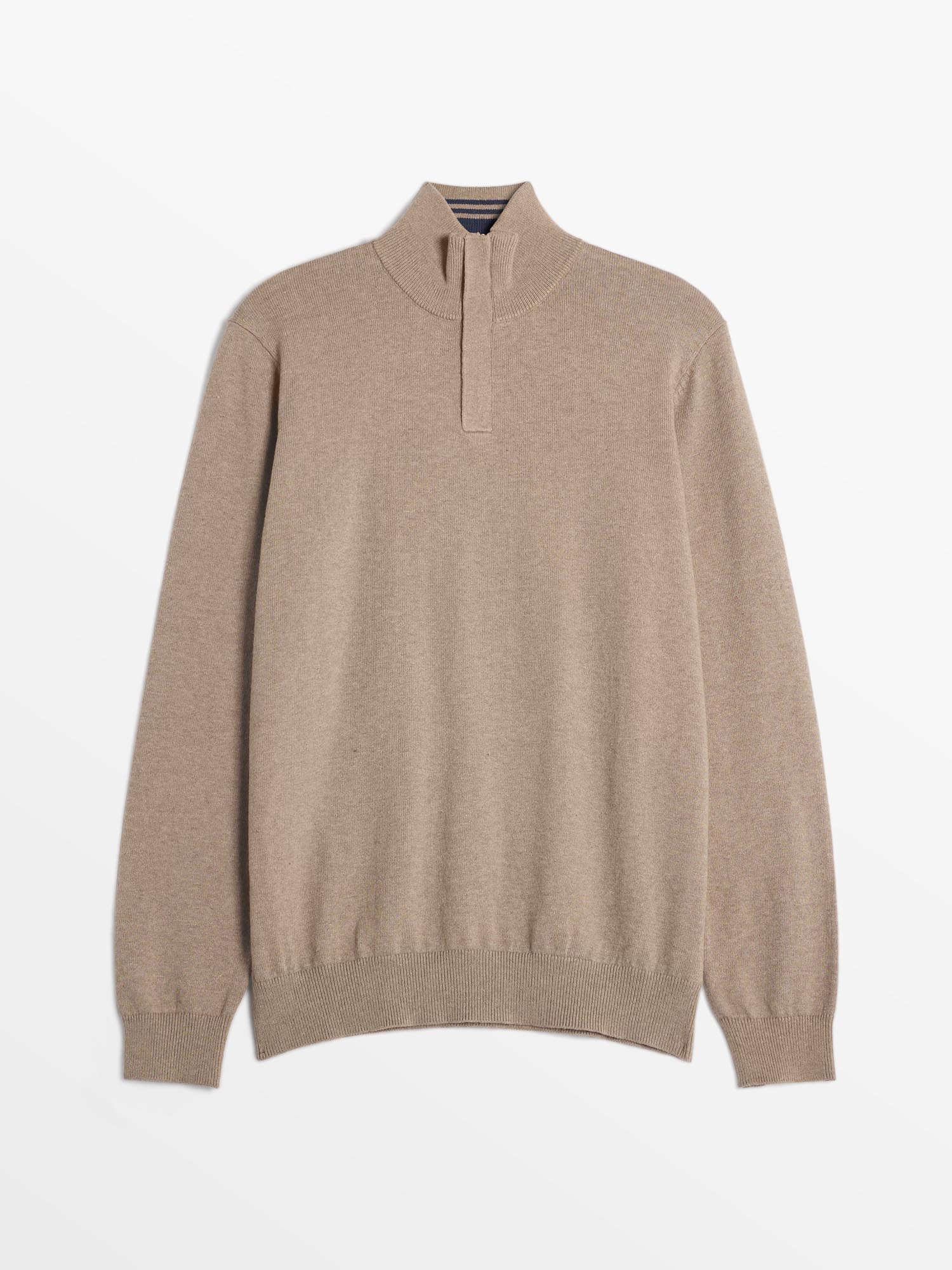 Pull Homme Col Camionneur Beige