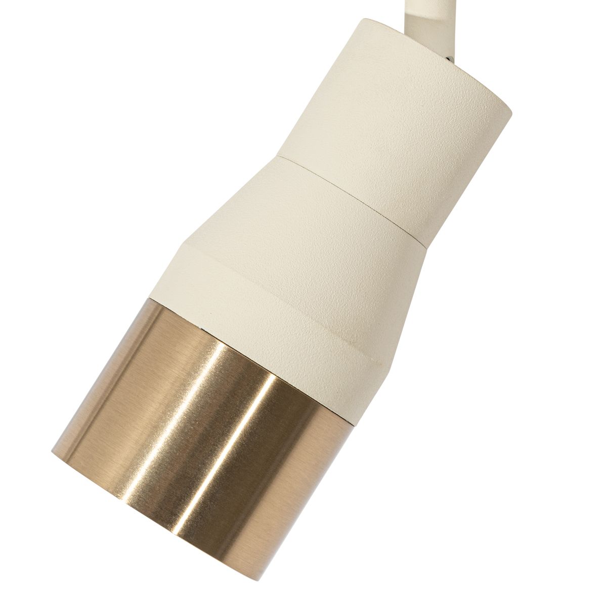 Moderne spot beige met goud voor railsysteem 1-fase GU10 50mm - Iconic Kohua