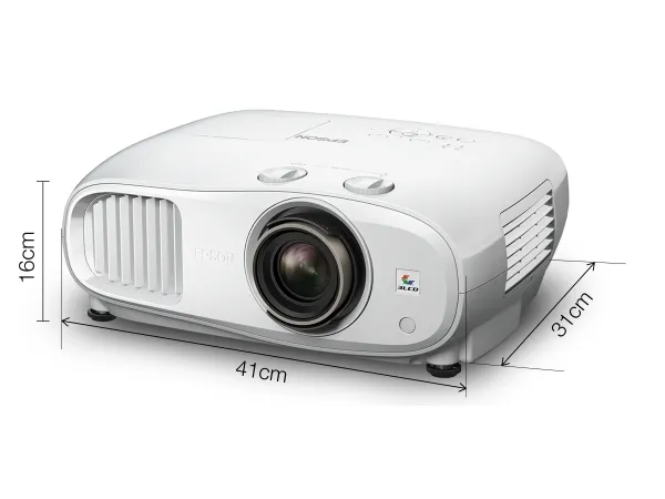Epson EH-TW7100 - 3LCD-projektor - 3D - 3000 lumen (hvid) - 3000 lumen (farve) - 3840 x 2160 (2 x 1920 x 1080) - 16:9 - 4K - hvid