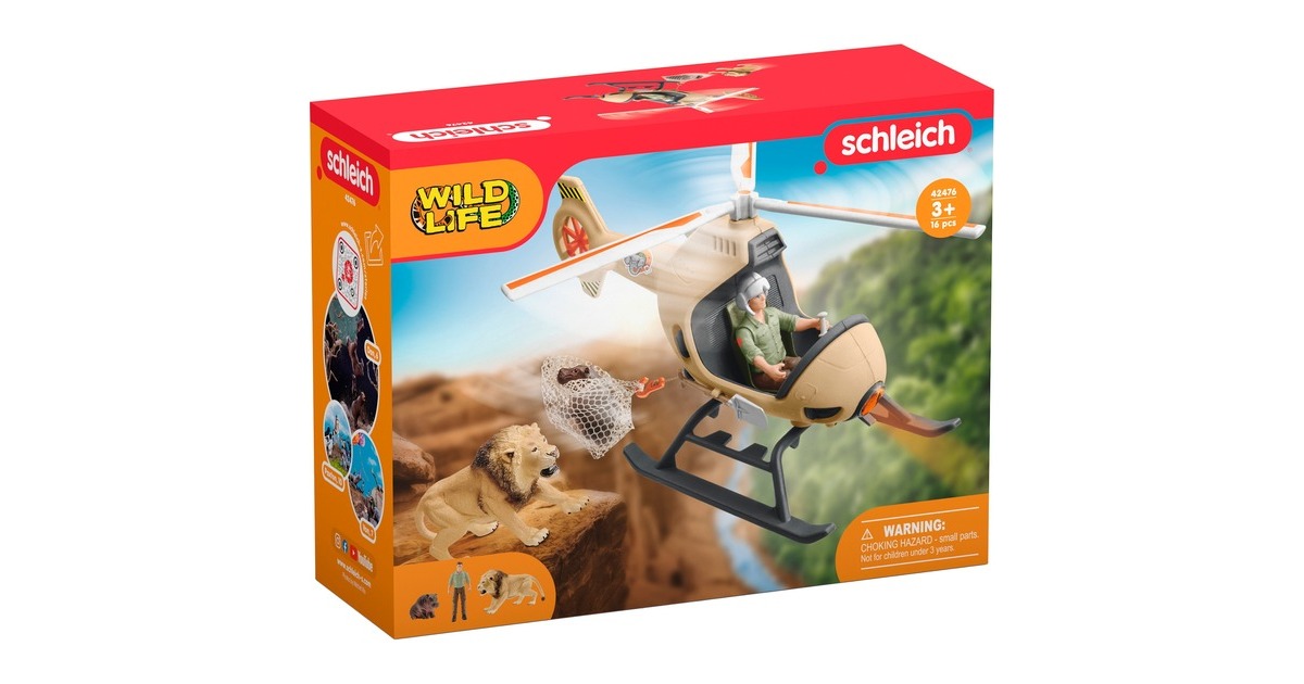 SchleichWild Life - Helikopter dierenredding speelfiguur