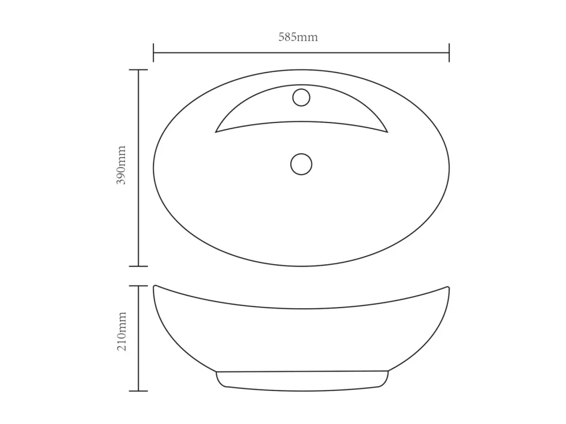 Lavabo vasque salle de blanche 58.5 x 39 x 21 cm 02_0002482