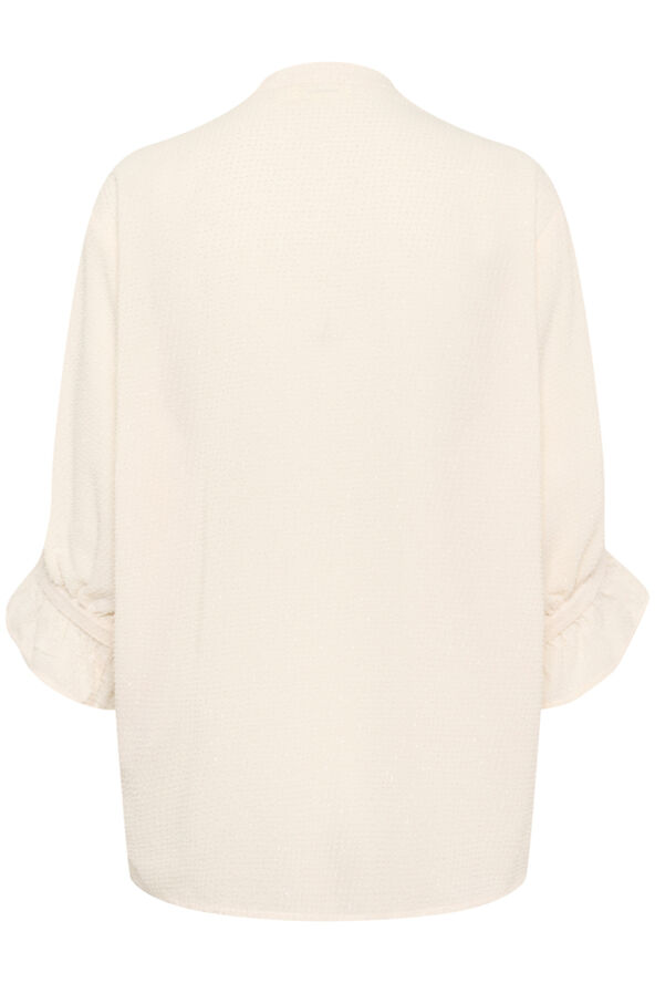 Soaked in Luxury SLVina Amily Blouse 3/4 Whitecap gray