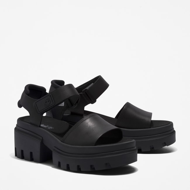 Sandalo a Doppia Fascia Everleigh da Donna in                colore nero