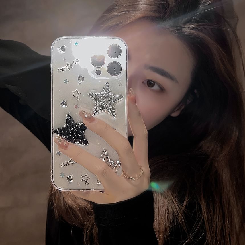 kloudkase - Star Phone Case - 16 Pro Max / 16 Pro / 16 Plus / 16 / 15 Pro Max / 15 Pro / 15 Plus / 15 / 14 Pro Max / 14 Pro / 14 Plus / 14 / 13 Pro Max / 13 Pro / 13 / 13 Mini