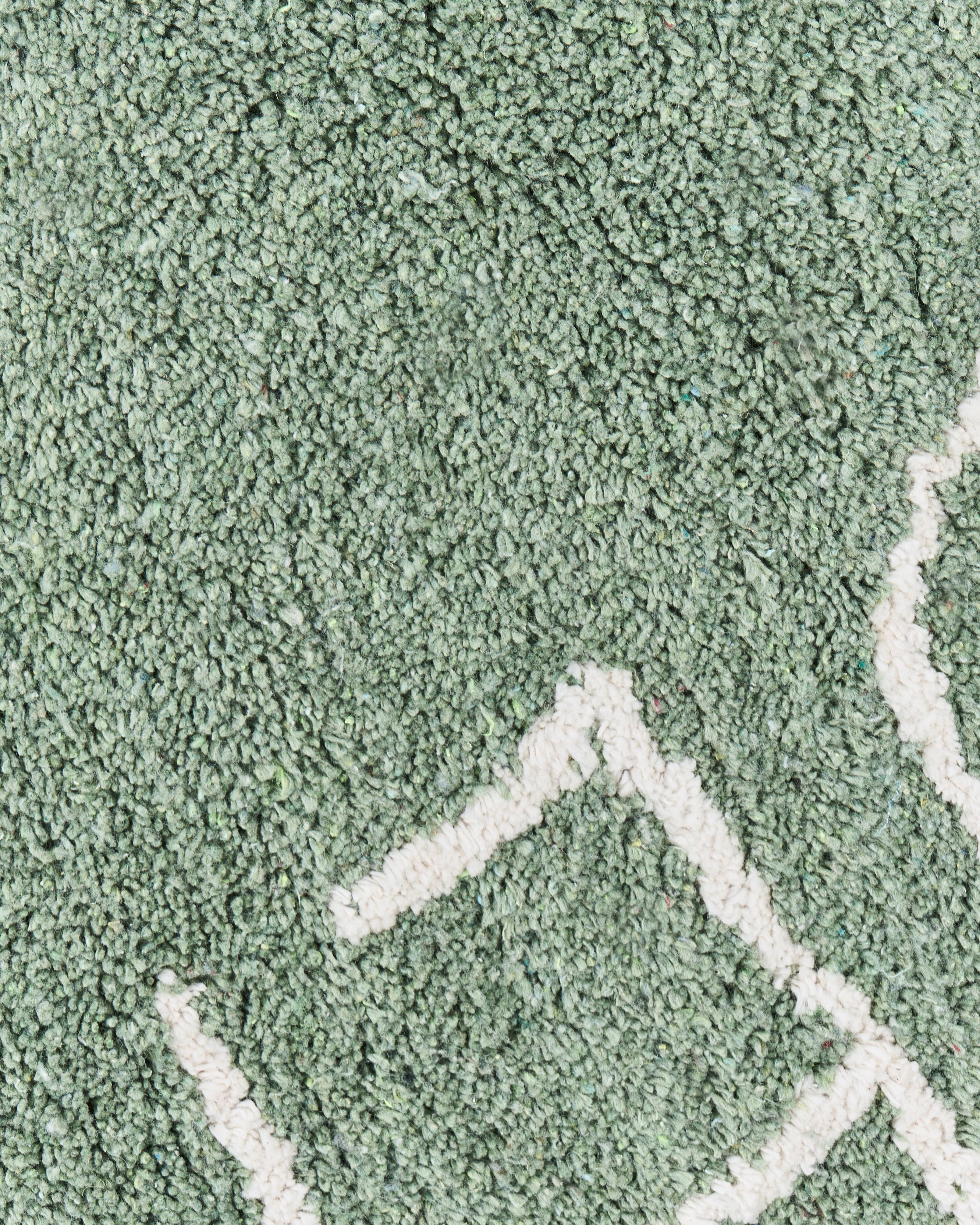 Kindervloerkleed VURGUN Groen ø 120 cm Katoen